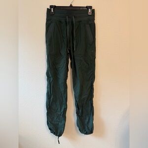 Green lululemon dance studio pants